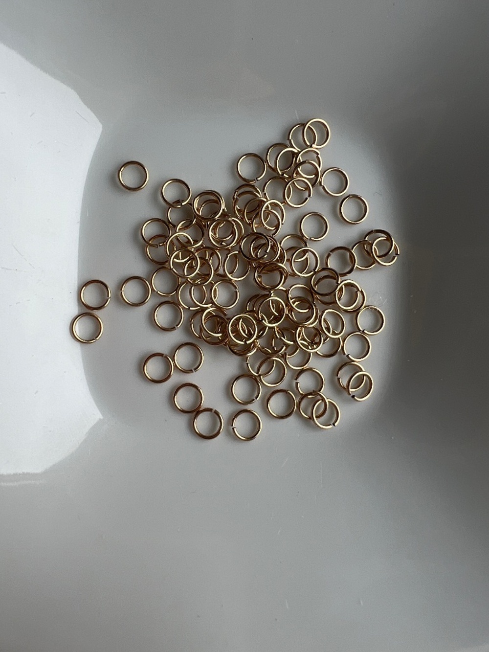 Gold-Filled Open Jump Rings for Jewelry Making - 4.1MM, 21 Gauge, 100 Pieces
